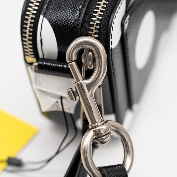 Marc Jacobs Black White Polka Dot Snapshot Camera Bag Shoulder - Picture 9 of 10